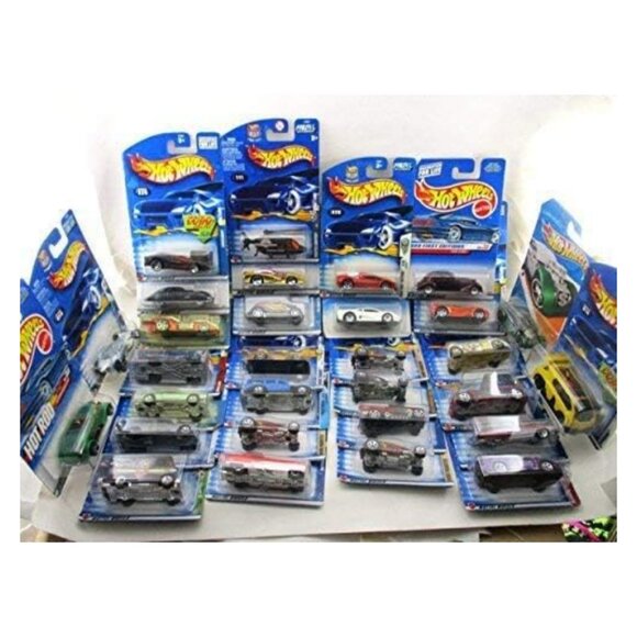 Hot Wheels Cars – Random Lot of 30 Mixed 1:64 Scale Toy Vehicles for Kids